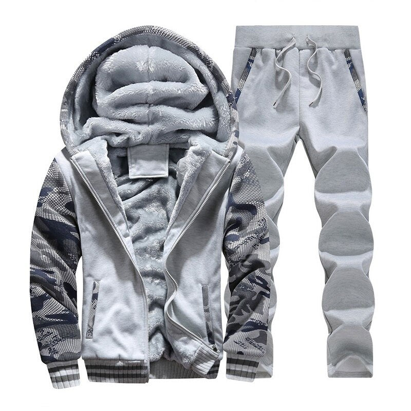 Winter Coat Men Casual Inner Fleece Thick Hooded Parka Men Clothing Brand Camouflage Windproof Warm Tracksuit Man Hoody Outwear