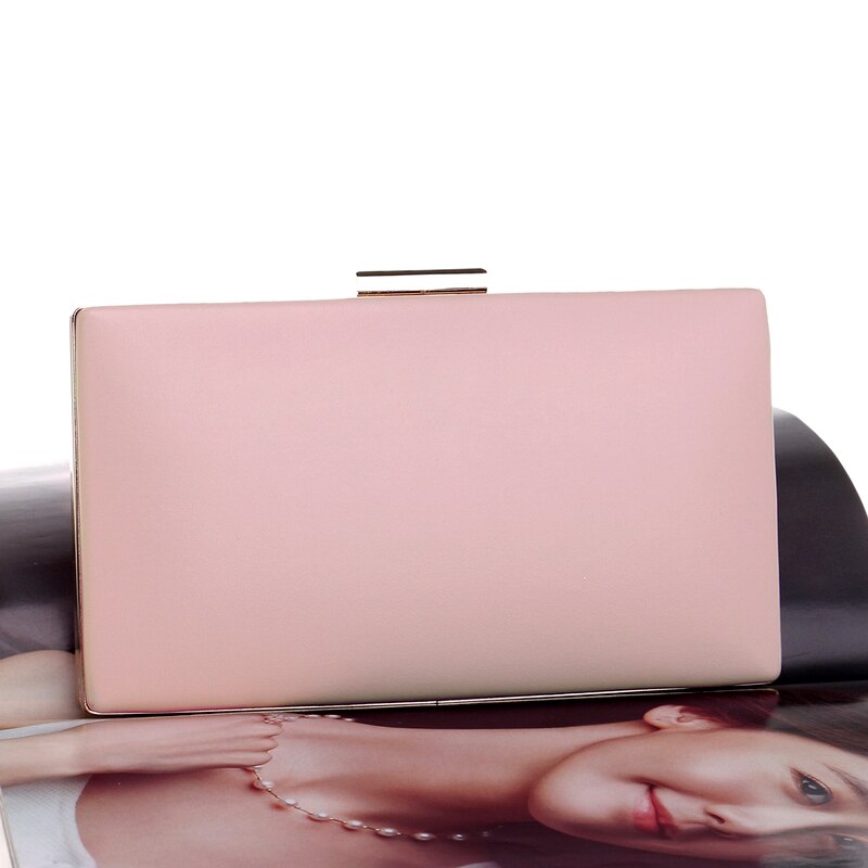 Fashion New Women Evening Clutch Bags PU Chain Shoulder Handbags Leaf Metal Beaded Evening Purse Messenger Bags