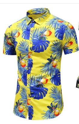 Fashion 9 Style Design Short Sleeve Casual Shirt Men's Print Beach Blouse 2022 Summer Clothing Plus Asian Size M-XXXL 4XL 5XL