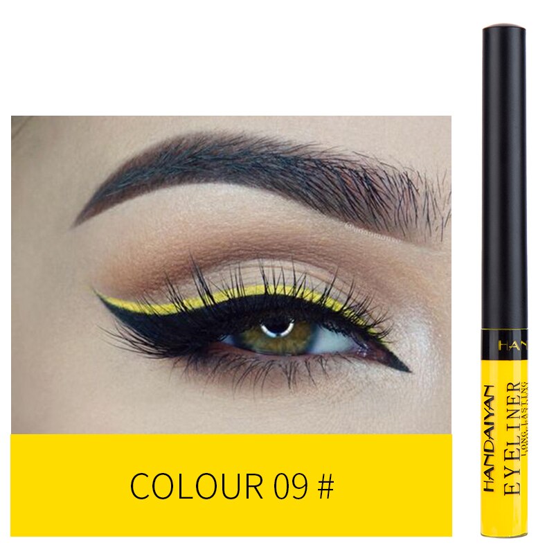 Metallic Shiny Smoky Eyeliner Party Waterproof Liquid Eyeshadow Eye-catching Long-lasting Makeup Eyes Beauty Cosmetic TSLM