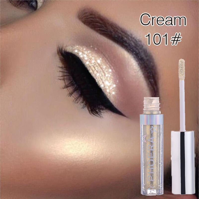 Liquid Eyeshadow Shimmer Metall Diamond Glitter Pearl Eye Shadow Long-lasting Waterproof Eyes Makeup Beauty Cosmetic TSLM