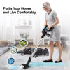 INSE Wireless Stick Vacuum Cleaner 12Kpa 130W Handheld Household Vacuum 40mins Runtime 1.2L Dustbin Cordless Aspirator Pet Hair