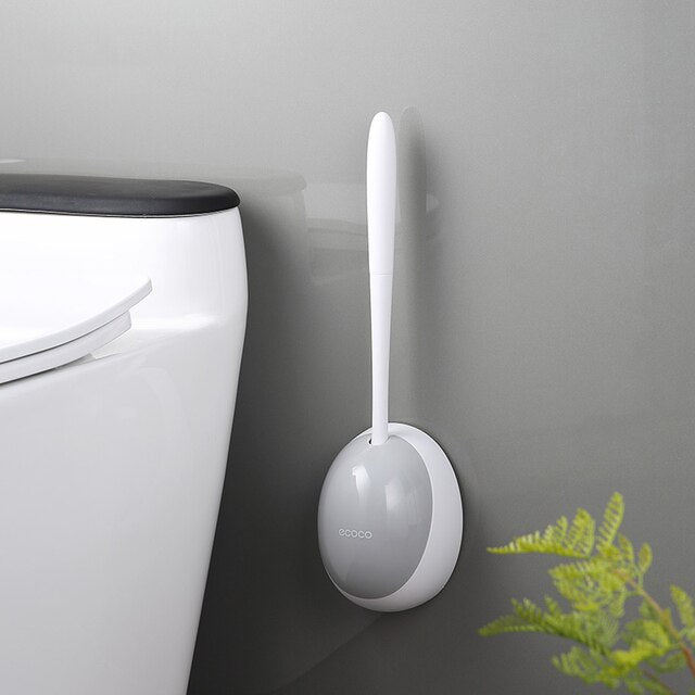 D2 Silicone Toilet Brush For WC Accessories Drainable Toilet Brush Wall-Mounted Cleaning Tools Home Bathroom Accessories Sets