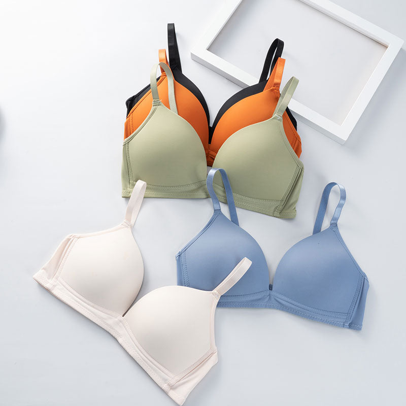 Women Bra Soft Wireless Women Sexy Lingerie Fashion Seamless Comfortable Bralette Female A B Cup Colorful Push Up Bras