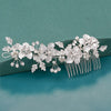 Bride Hair Combs Hair Accessories Wedding  parties Bridal Headpiece Silver Color Handmade Crystal Pearl Wedding Ornaments Hair Jewelry