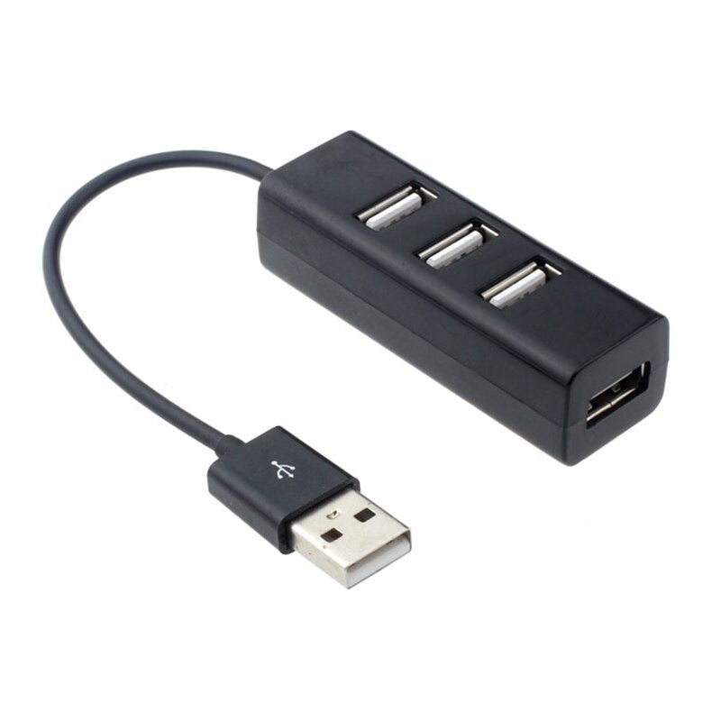 USB 2.0 Mini Hub 4 in 1 Combo Splitter Expansion 4 Port High Speed Hub Multi Adapter for PC Laptop Notebook Computer Accessories