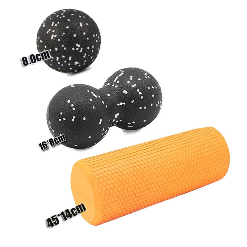 30/45cm Yoga Foam Roller Block Pilate Foam Roller EVA Muscle Roller Self Massage Tool for Gym Pilates Yoga Fitness Gym Equipment