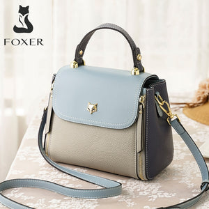 FOXER Women's Shoulder Bags Crossbody Handbags Fashion Cross Body Purse Large Capacity Chic Totes Ladies Medium Messenger Bag
