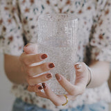 Creative Glass Cup Tea Drinking Glasses Juice Milk Coffee Mug Wine Glass Drink Cup High Borosilicate Glass Durable Drinkware