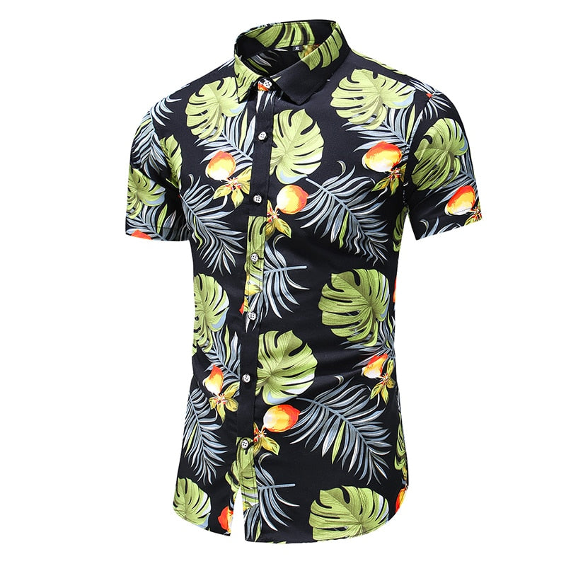 Fashion 9 Style Design Short Sleeve Casual Shirt Men's Print Beach Blouse 2022 Summer Clothing Plus Asian Size M-XXXL 4XL 5XL