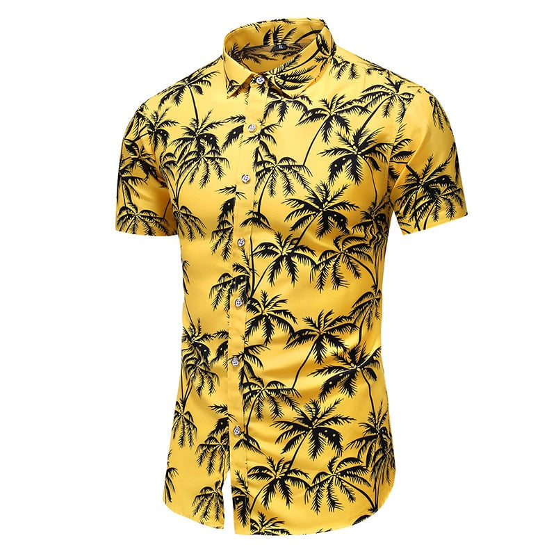 Fashion 9 Style Design Short Sleeve Casual Shirt Men's Print Beach Blouse 2022 Summer Clothing Plus Asian Size M-XXXL 4XL 5XL