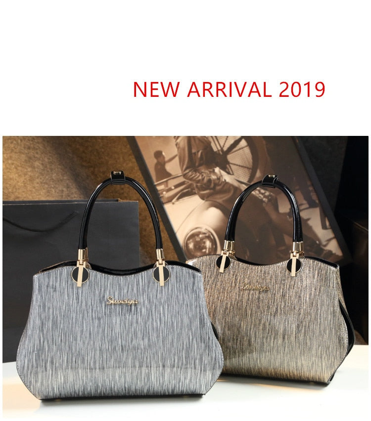 New arrival korean style simple pillow shoulder bags handbags women famous brands top handle bag patent leather messenger clutch