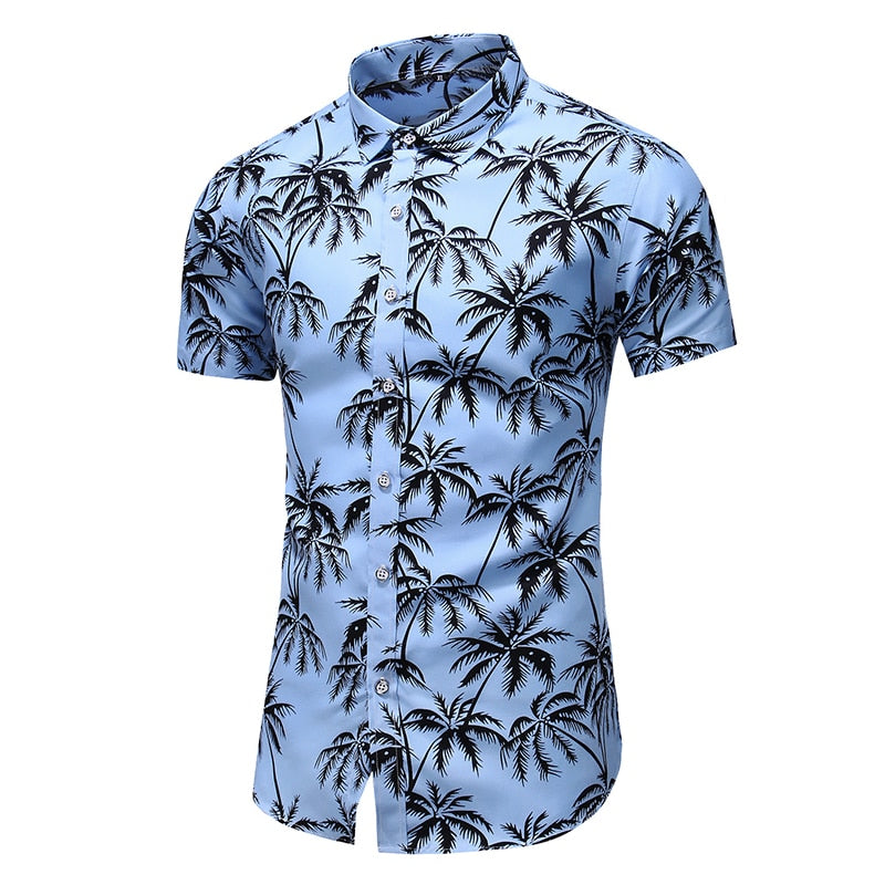 Fashion 9 Style Design Short Sleeve Casual Shirt Men's Print Beach Blouse 2022 Summer Clothing Plus Asian Size M-XXXL 4XL 5XL