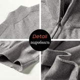 Luulla Men Spring New Casual Cotton Turtleneck Sweaters Pullover Men Autumn Fashion Knitted Zip Sweater Jacket Men Collection