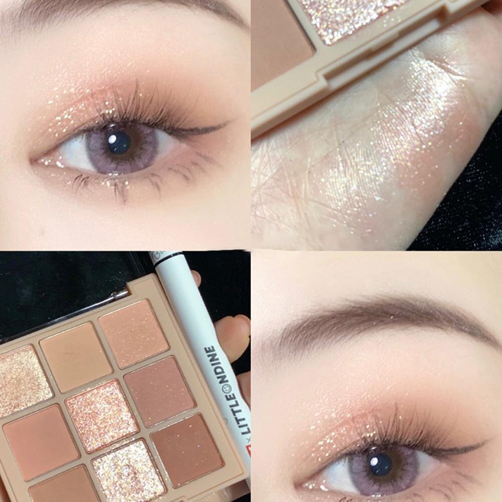 9 Colors Matte Nude Palette Shimmer And Shine Eyeshadow Palette Charming Eyeshadow Palette Shiny Matte Eye Pigment