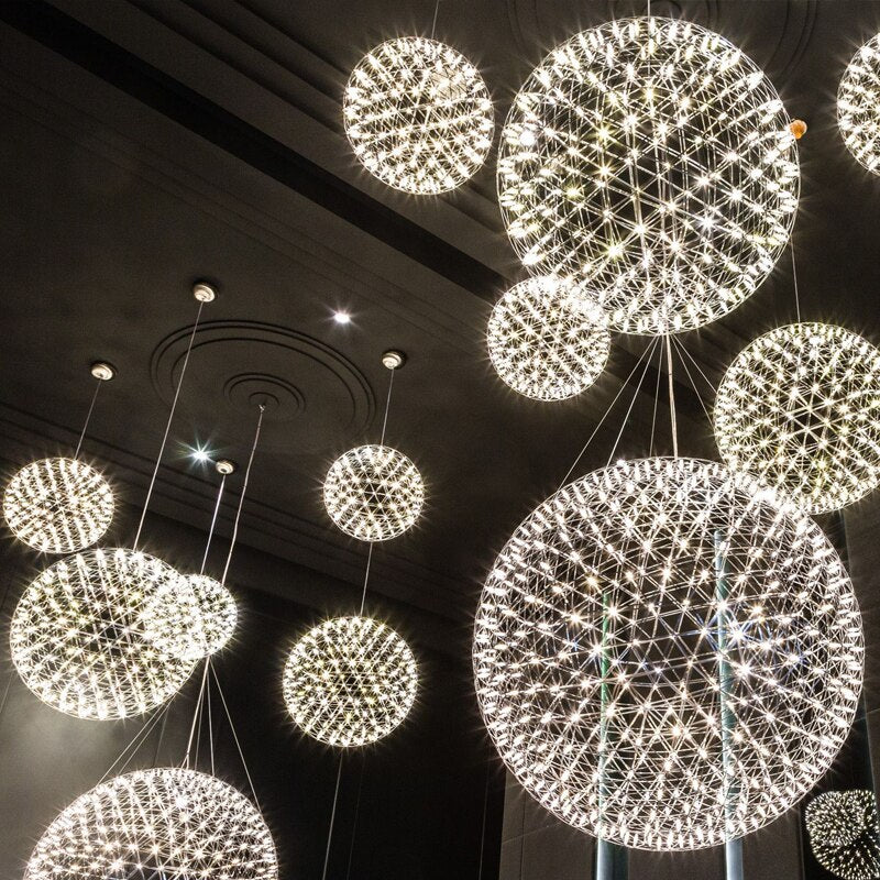 Dandelion Led Chandelier, Used for Dining Room Bedroom Design, Decorative Lighting, Adjustable Length Living Room Decoration