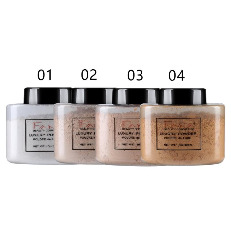 1Pc Natural Face Makeup Smooth Skin Long-lasting Loose Powder Oil Control Waterproof Mineral Fixed Make Up Setting Powder