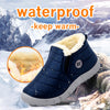 2021 Snow Boots Women Shoes Warm Plush Fur Ankle Boots Winter Female Slip On Flat Casual Shoes Waterproof Ultralight Footwear