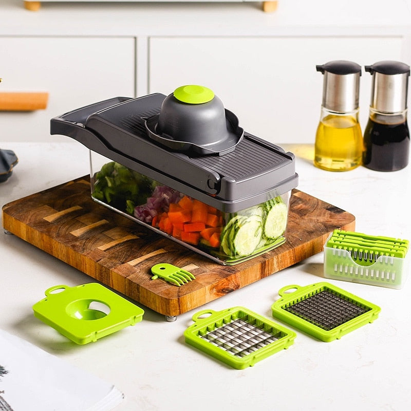 Vegetable Slicer Chopper Multifunctional Fruit Potato Carrot Peeler Grater Cutter Shredded Tool Kitchen Accessories 7 In 1 Set