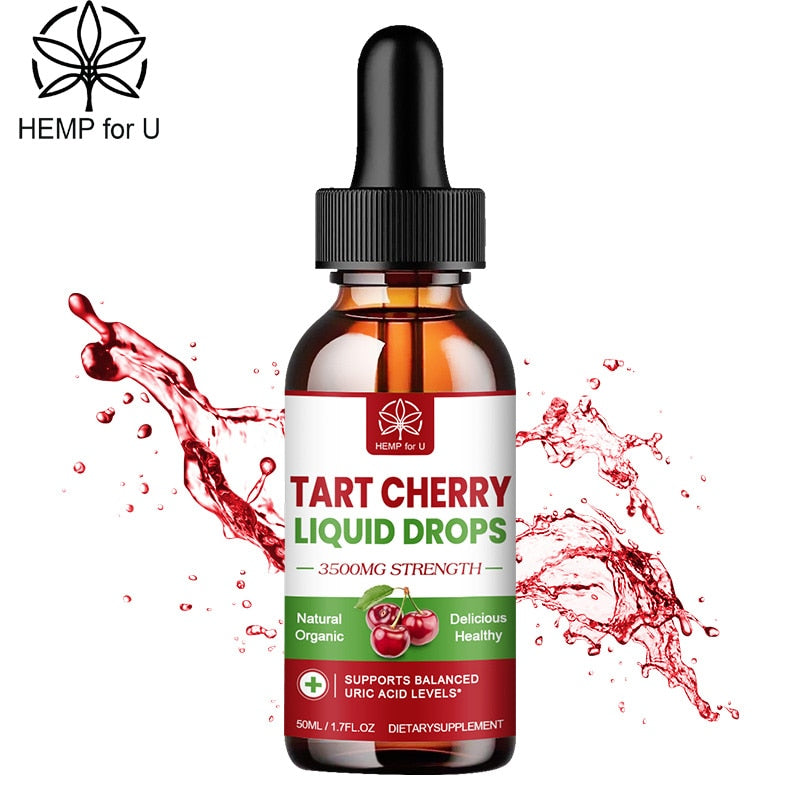 HFU Tart Cherry Drops Sleep Aid Strengthen The Immune System Detox Prevent Kidney Disease Relieve Joint Pain Supplements