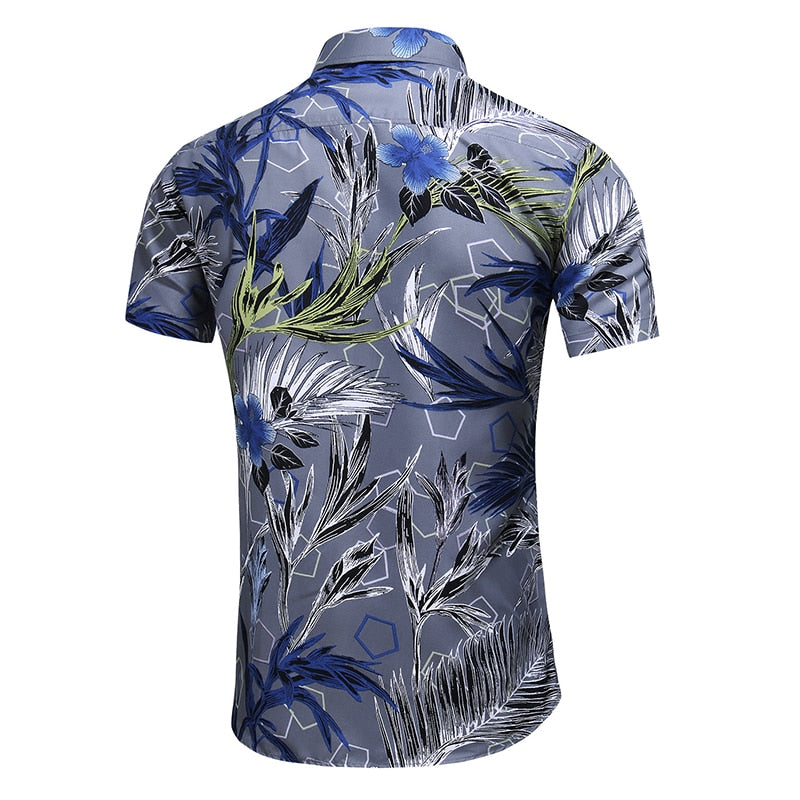 Fashion 9 Style Design Short Sleeve Casual Shirt Men's Print Beach Blouse 2022 Summer Clothing Plus Asian Size M-XXXL 4XL 5XL