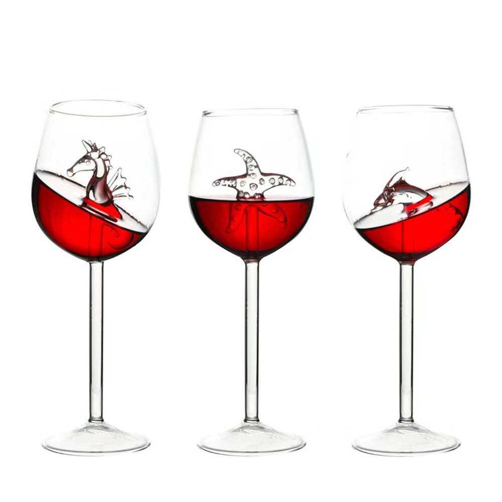 Red Wine Glasses Cocktail Glass Wine Goblets Juice Wine Drinking Glasses Cups Bar Wine Set 300ML Home Wedding Party Dropshipping