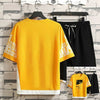 2021 Summer New Men Casual Shorts Sets Trend Printing T-shirt + Shorts 2-piece Suit Fashion Sportswear Tracksuit Men M-4XL