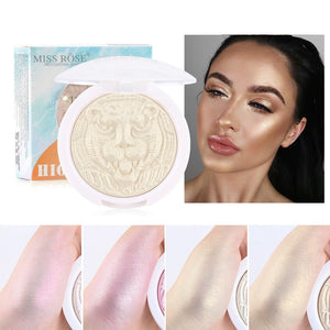 Imccbcce 4Color Highlighter Palette Makeup Glow Face Contour Shimmer Baking Powder Bronze Illuminator Blusher Highlight Cosmetic