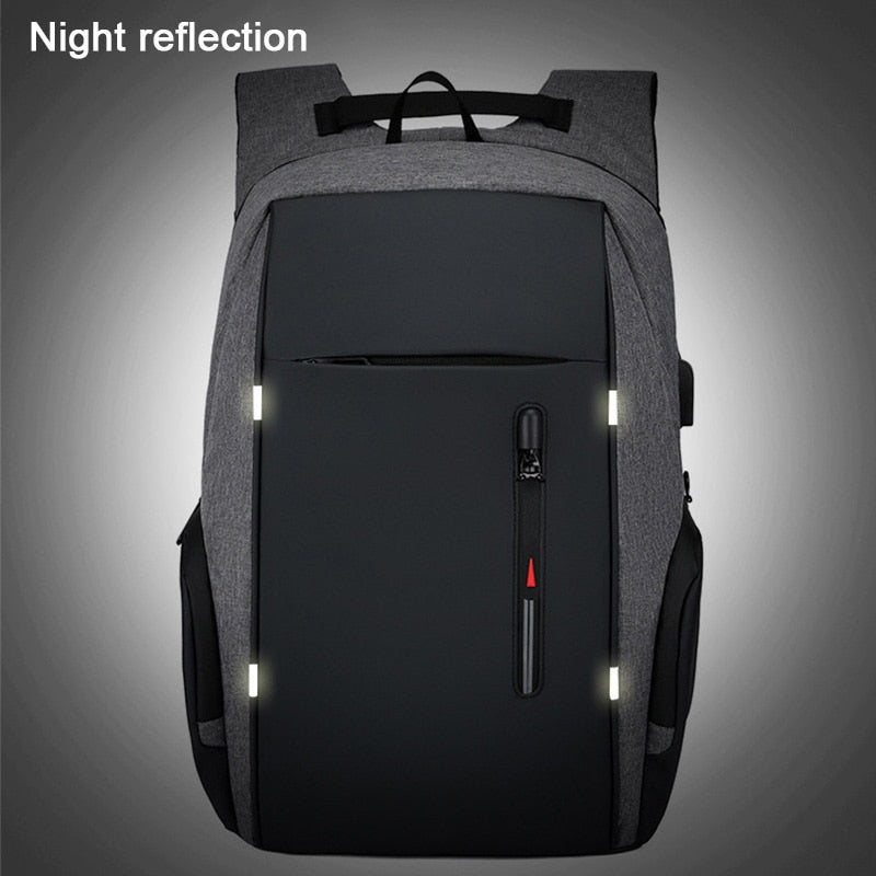 Backpack Men USB Charging Waterproof Laptop Backpack Women Casual Oxford Male Business Bag 15.6 Inch Computer Notebook Backpacks