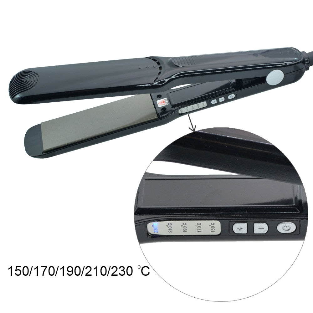 Hair Straightening Irons Fast Heat Up 230 Degree Professional Titanium Heating Plate Hair Straightener Hair Flat Iron