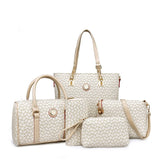 High Quality 5 Set Famous Brand Women Luxury Hand Bag PU Leather Purse Bags Shoulder Messenger Ladies Handbag Bolsa Feminina