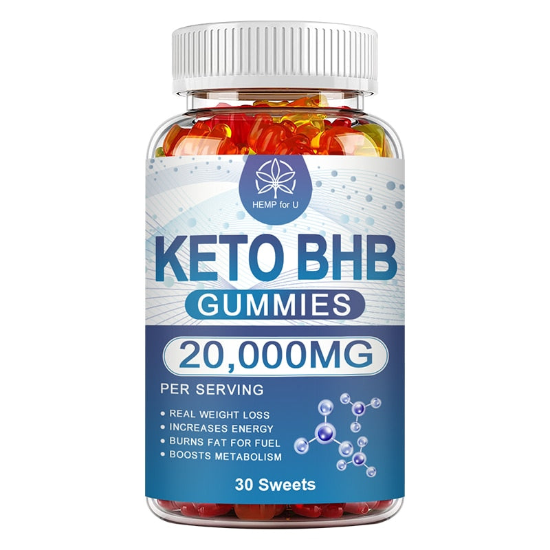 HFU 30PCS Keto Gummies Weight Loss Speed Up Natural Slimming Products Reduces Anxiety & Stress Boost Immunity Provide Energy