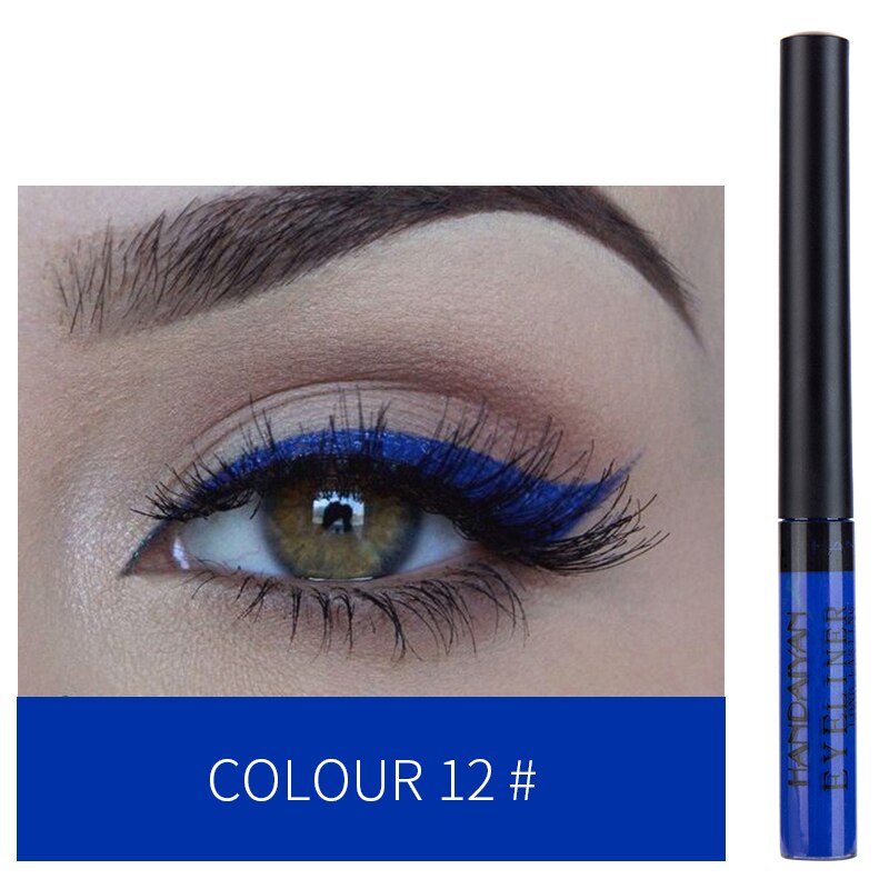 Metallic Shiny Smoky Eyeliner Party Waterproof Liquid Eyeshadow Eye-catching Long-lasting Makeup Eyes Beauty Cosmetic TSLM