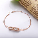 925 Sterling Silver Stone Bracelets  Luxury Brand Jewelry