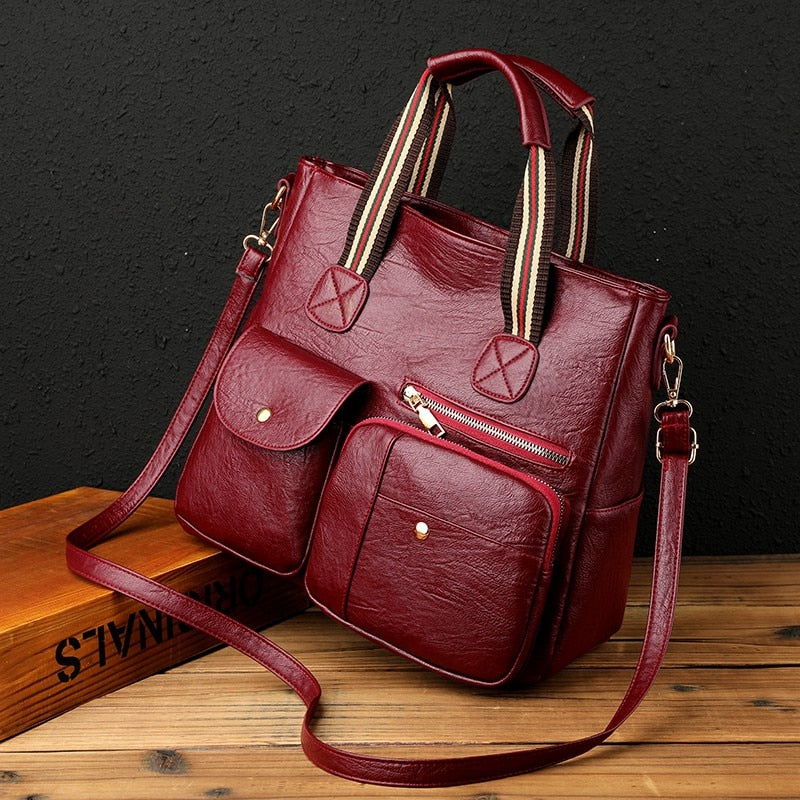 High capacity Women Shoulder Bags Pu Leather Female Handbags Crossbody Bags Lady Messenger Bag 2021 Female Handbags Tote Bags