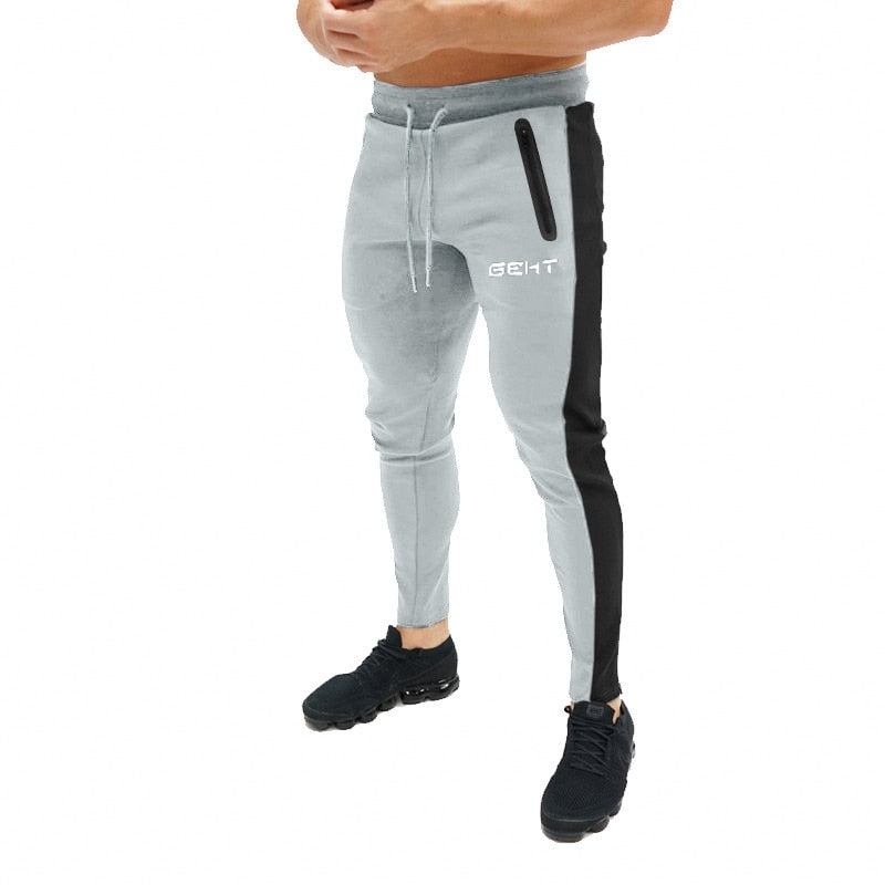 2019 Fashion Men Gyms Pants Joggers Fitness Casual Long Pants Men Workout Skinny Sweatpants Jogger Tracksuit Cotton Trousers