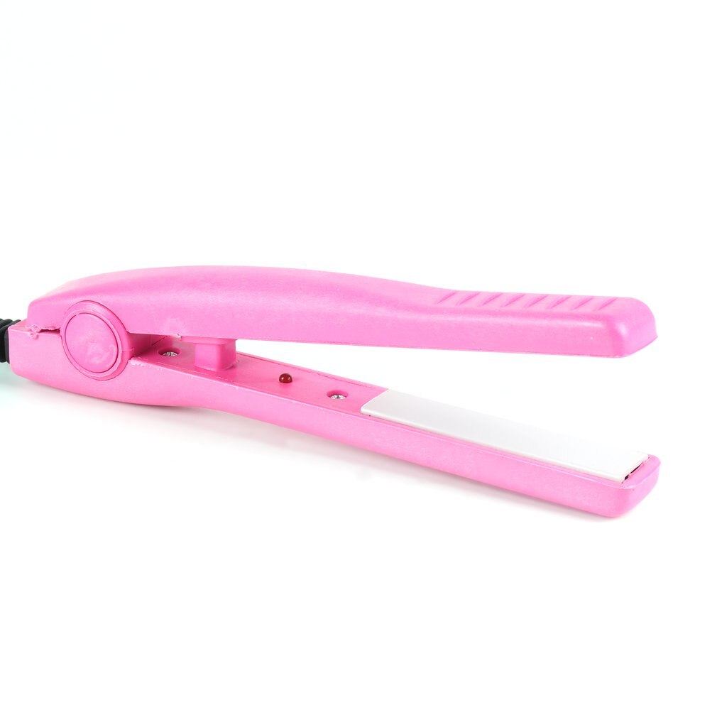 Professional Mini hair straightener Iron Pink Ceramic Electronic Hairs Straightening styling tools Home Use Big Sale