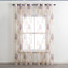 Elka Finished Floral Sheer Window Curtains for Living Room the Bedroom Kitchen Modern Tulle Curtains Window Treatment decoration