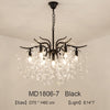 Nordic LED Crystal Chandeliers Gold Black Chandelier Luxury Lighting Kitchen Dining Living room Bedroom Lamp lustre pendente