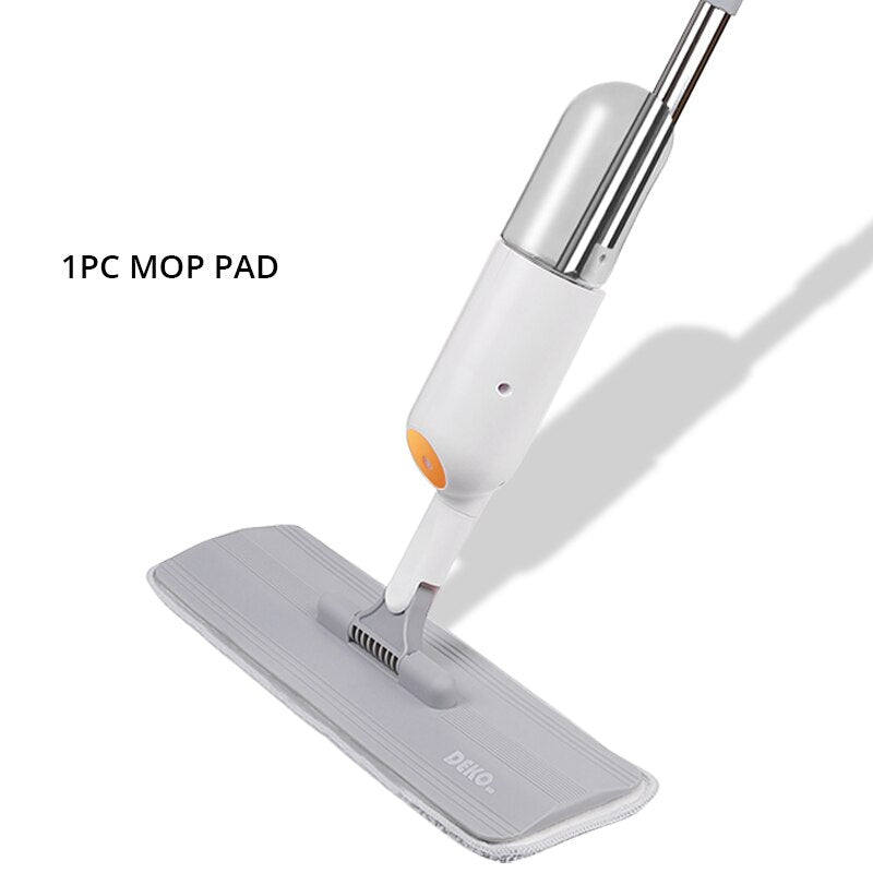 DEKO Water Spray Mop Lazy Flat Mops Handle House Cleaning Tools For Wash Floor Cleaner With Replacement Reusable Microfiber Pads