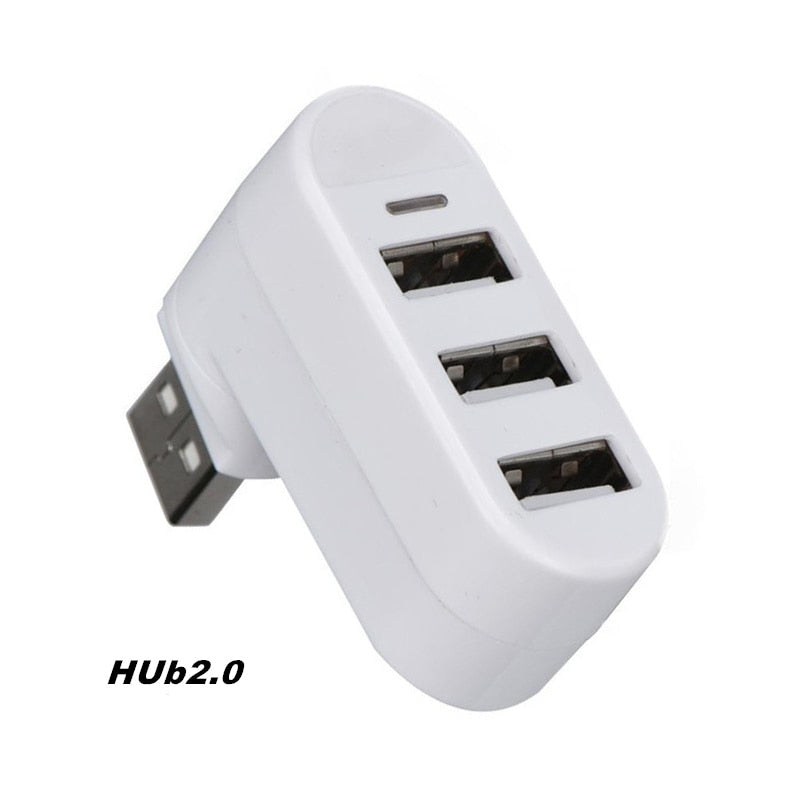 3 Port Multi 2.0/3.0 USB Hub Mini USB Hub High Speed Rotate Splitter Adapter For Laptop Notebook For PC Computer accessories