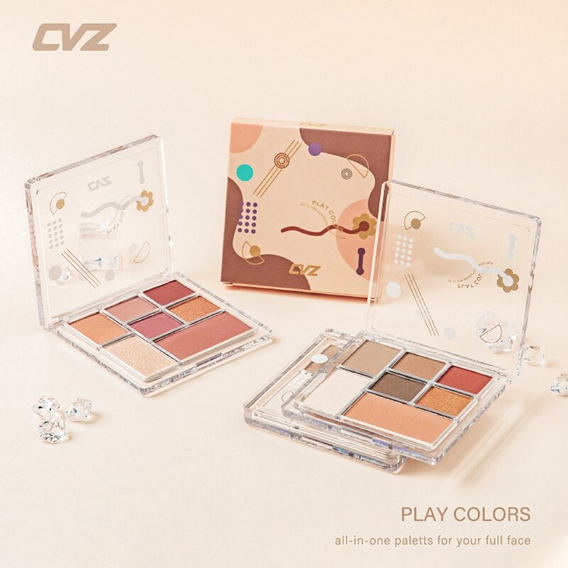 Makeup Palette Seven-Color Long-Lasting Waterproof Eyeshadow Palette Highlight Blush Repair Multi-Function Women Cosmetics