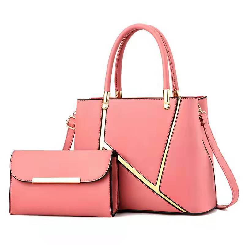 Fashion Stitching pattern PU Leather Shoulder Bags for Women Business Handbags Travel Luxury Hand Bag Female Large Shoulder Bag