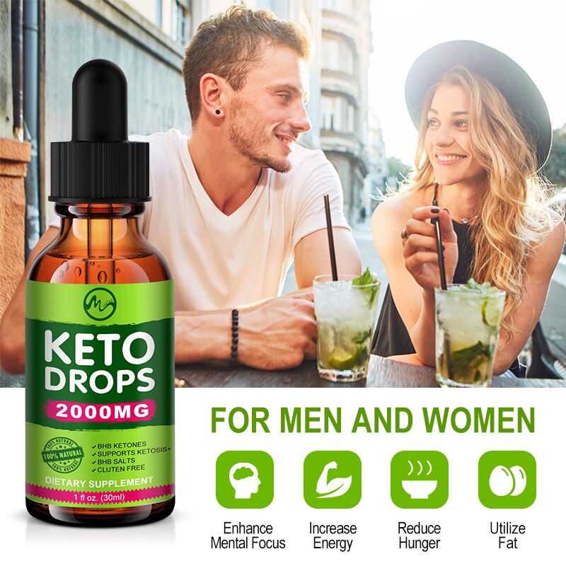 Minch Weight Loss Keto Drops Dietary Supplement Appetite Suppressant Fat Burning Promotes Skinny Speed Up Ketosis for Adults