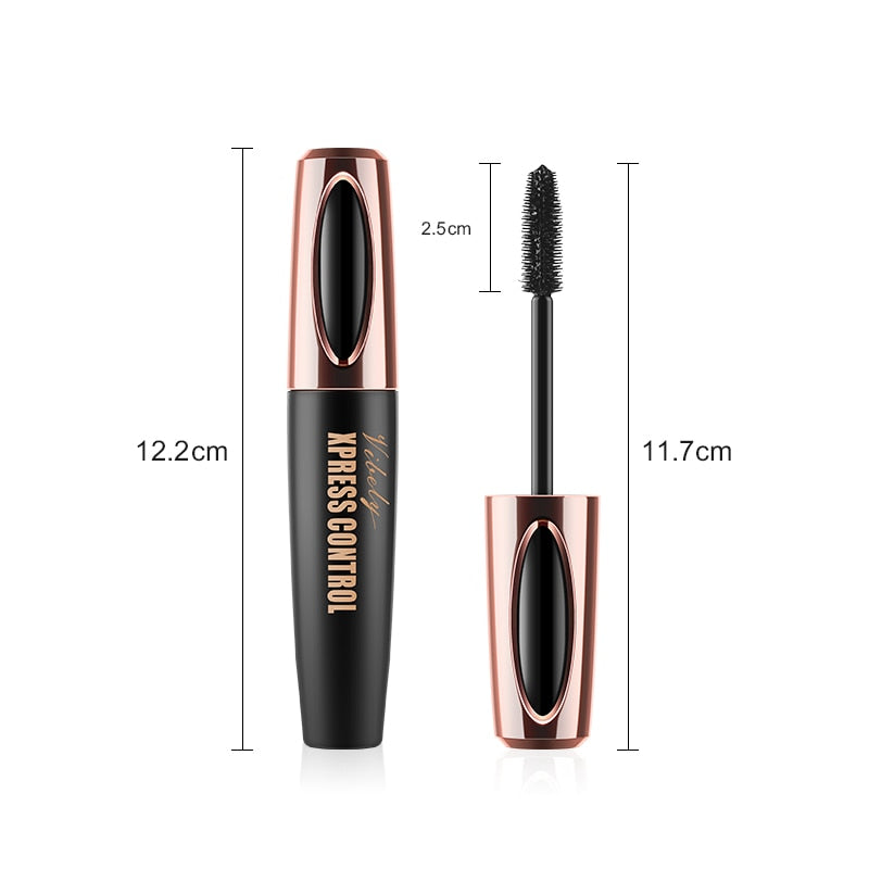 2021 New 4D Long Lasting Silk Fiber Mascara Waterproof Extension Black Thick And Lengthen Eyelash Cosmetics