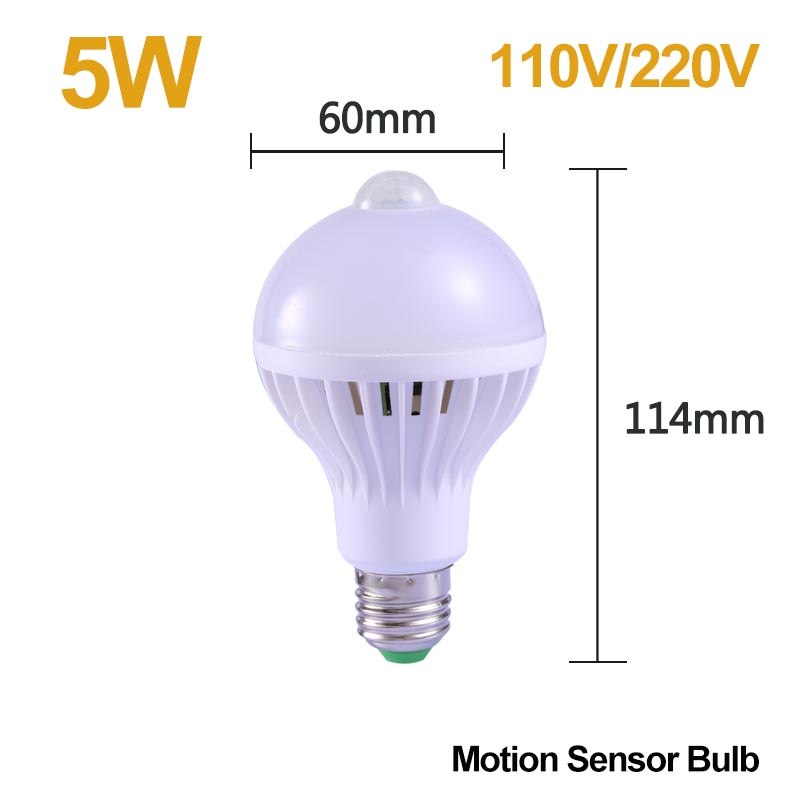 Motion Sensor Led Night Light PIR Sensor Lamp Smart Lighting 110V 220V 15/20/30/40w Ceiling Wall Lamps For Toilet Room Corridor