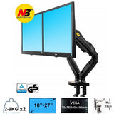 NB North Bayou F160 Full Motion Dual Arms Two Computer Monitor Desk Mount Stand for 17"-30" Swivel LCD Monitor Arm Support 2-9KG