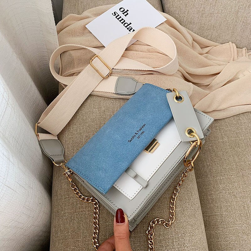 2019 new mini handbags women fashion ins ultra fire retro wide shoulder strap messenger bag purse simple style Crossbody Bags