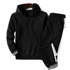 Sets Tracksuit Men Autumn Winter Hooded Sweatshirt Drawstring Outfit Sportswear 2021 Male Suit Pullover Two Piece Set Casual