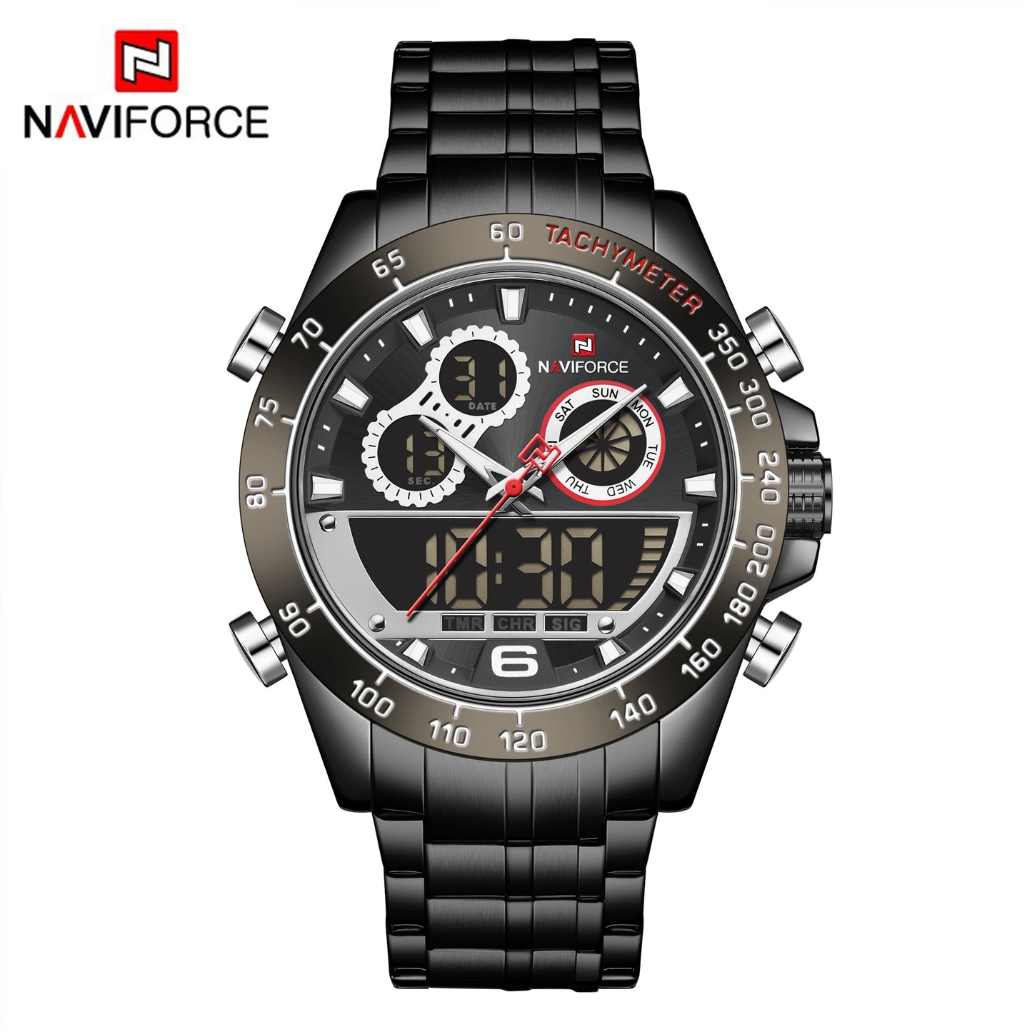 NAVIFORCE Top Brand Luxury Mens Quartz Gold Watches Men Sport Waterproof Man Wristwatch Chronograph Male Clock Relogio Masculino